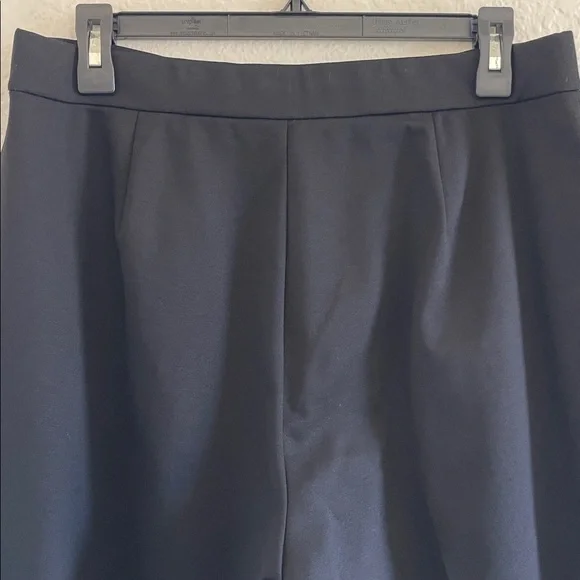 Eileen Fisher Double Knit Wide Leg Pull-On Ankle Pants Black size M - Picture 5 of 7